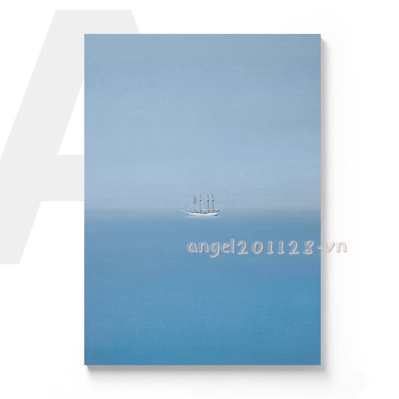 Tranh Phong Cảnh Biển Treo Tường Trang Trí Phòng Khách Phong Cách Bắc Âu Sang Trọng