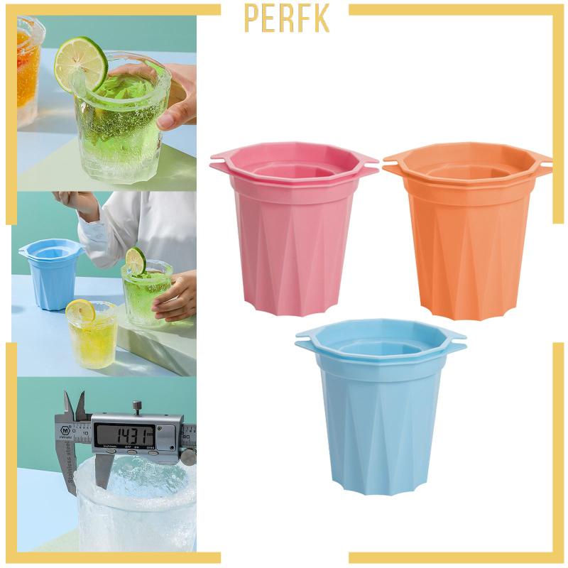 Khay Làm Đá Bằng Silicone Hình Trụ Tiện Dụng Mang Theo Du Lịch Cắm Trại