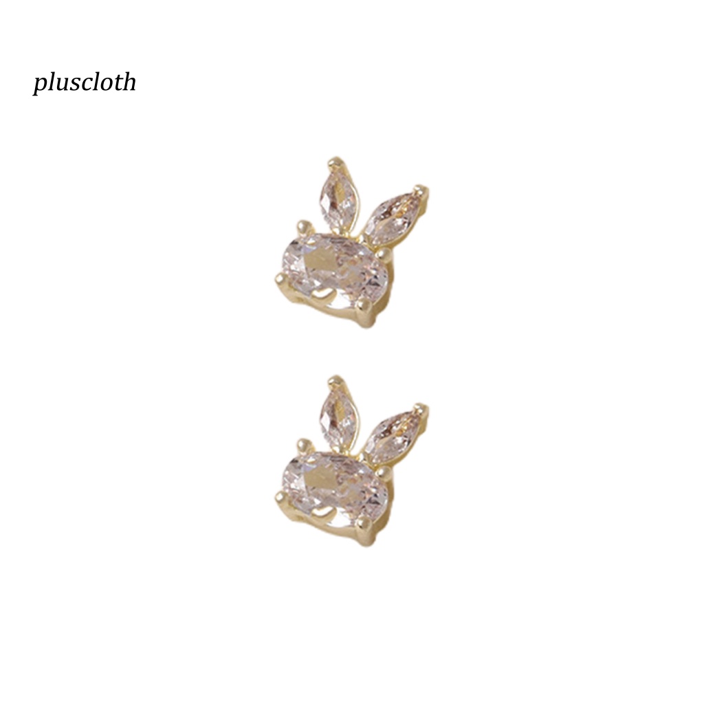 Set 2 Hộp Phụ Kiện Trang Trí Móng Tay Nghệ Thuật Hình Thỏ Năm Mới