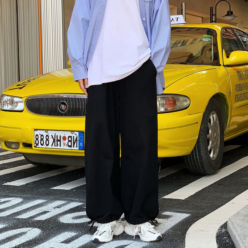 Quần Dài Dây Rút Ống Rộng Kiểu Nhật Bản Thời Trang Mùa Thu Cho Nam