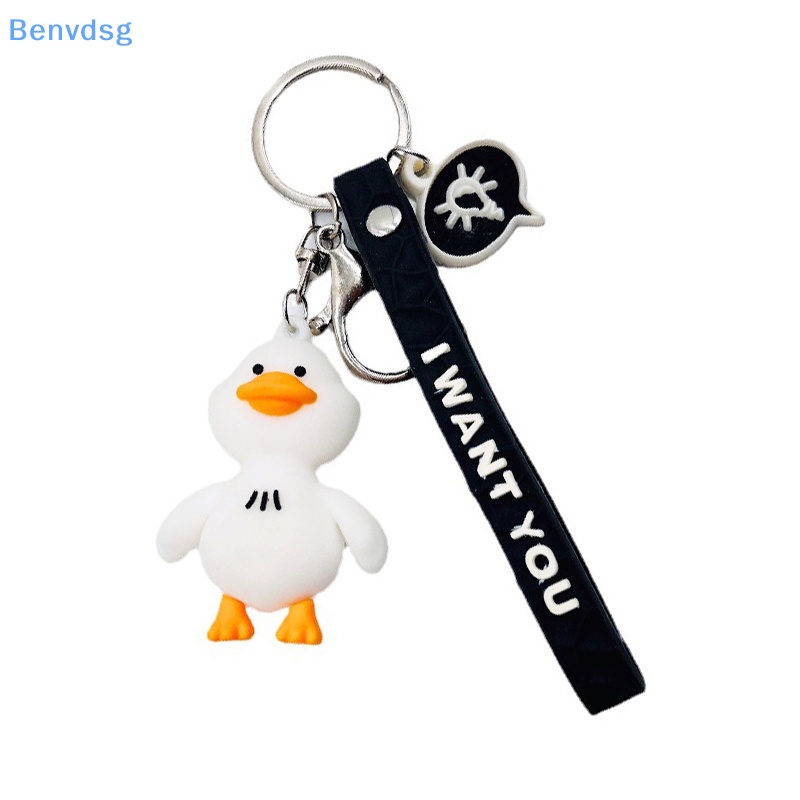 Móc Khóa Hình Chú Vịt Nhỏ Bằng PVC Dễ Thương