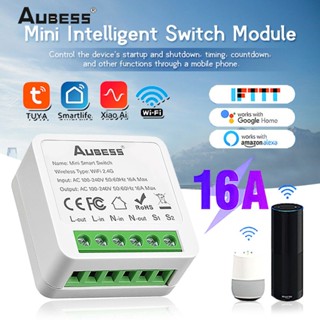 Công tắc thông minh Wifi mini 16a Hỗ trợ Hẹn giờ điều khiển 2 chiều Công tắc không dây Tự động hóa nhà thông minh Tương thích với Tuya Alexa Google Home 【searson】