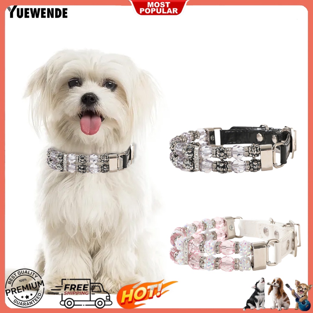 Vòng Cổ Đính Hạt Chống Đứt An Toàn Cho Thú Cưng