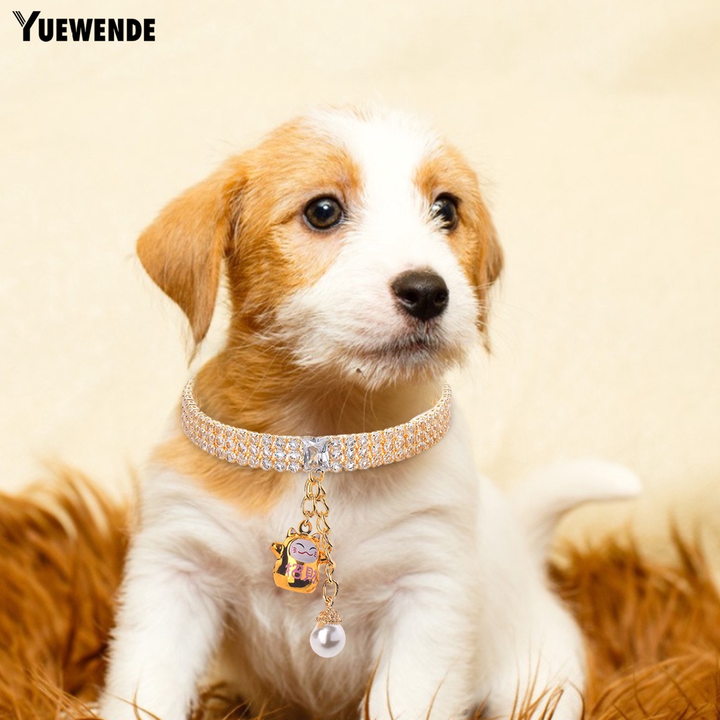 Vòng Cổ Đính Pha Lê Giả Đa Năng Dễ Thương Cho Thú Cưng