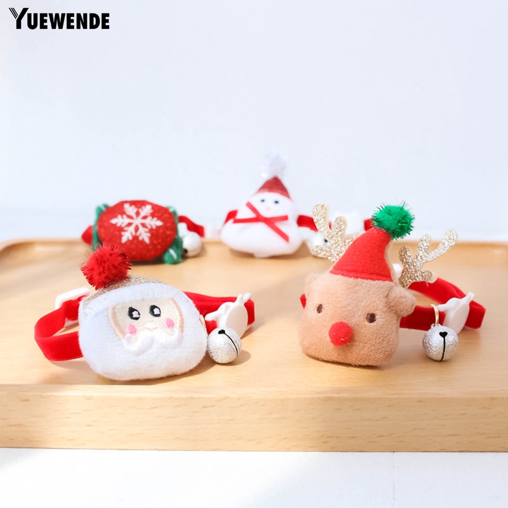 Yq.e Vòng Cổ Gắn Chuông Trang Trí Giáng Sinh Thân Thiện Với Da Cho Thú Cưng