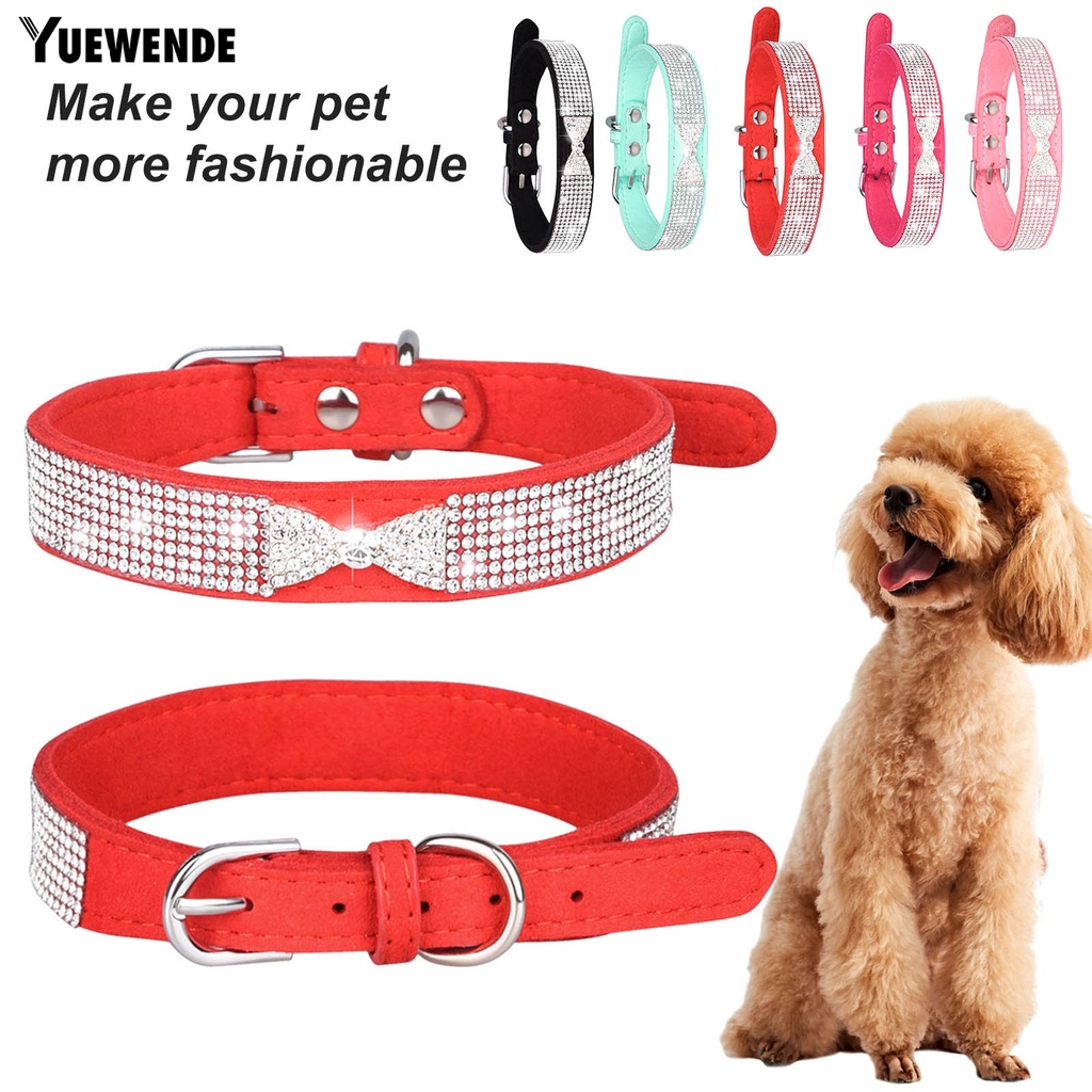 Vòng Cổ HìNh Nơ ĐíNh Đá Cho Thú Cưng