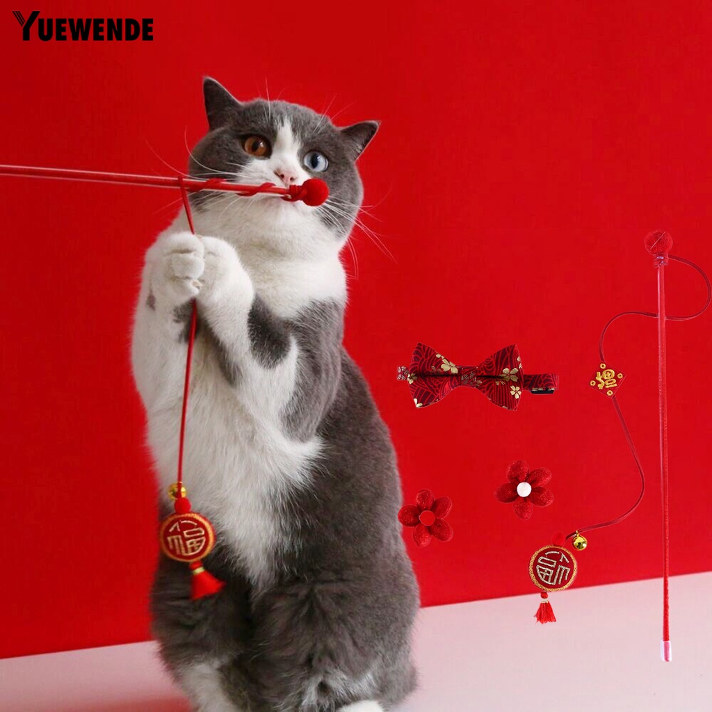 Set 3 Vòng Đeo Cổ Thời Trang Năm Mới Xinh Xắn Dành Cho Thú Cưng