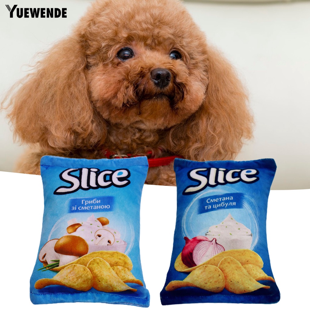 Đồ Chơi Mềm Chống Cắn Phát Ra Âm Thanh Hình Khoai Tây Chiên Cho Thú Cưng