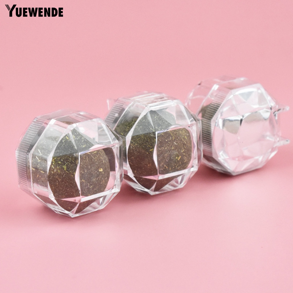 1 Bộ Bóng Đồ Chơi Bằng Chất Liệu Tự Nhiên Chống Cắn Kèm Hộp Đựng Cho Mèo Cưng