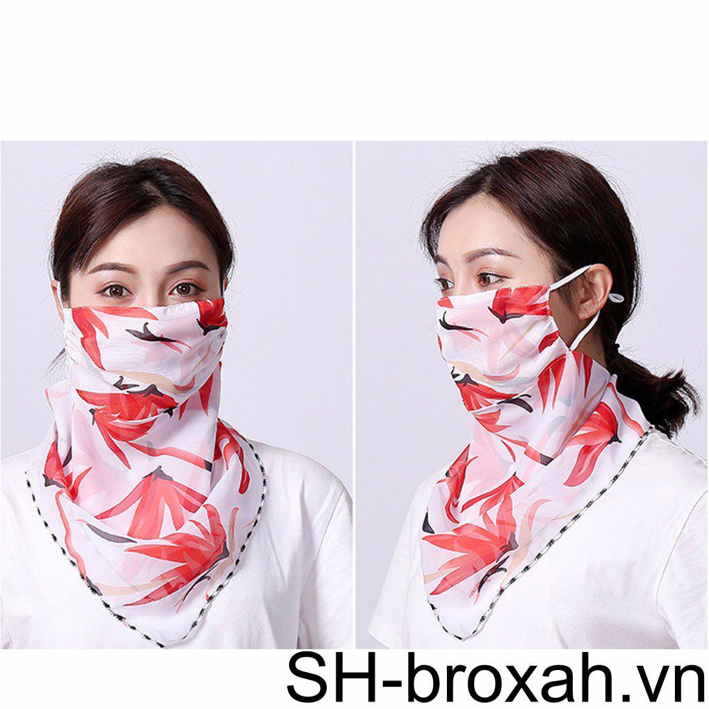 Khẩu Trang Chống Nắng Bằng Lụa Gọn Nhẹ Bảo Vệ Khi Lái Xe Ngoài Trời Thời Trang 2020