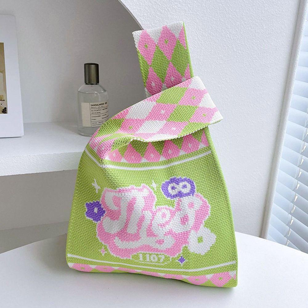 Túi Xách Handmade Trang Trí Hoa Hồng Thắt Nút Thời Trang Cho Nữ