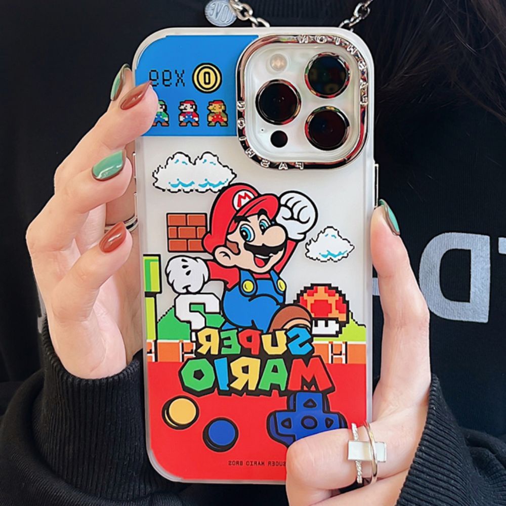 Ốp Điện Thoại Họa Tiết Mario Cho IPhone 11 14 13 12 Pro Max XS XR 7 8 Plus