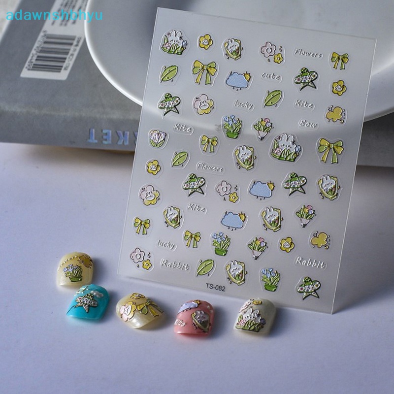 1 Tờ Miếng Dán Trang Trí Móng Tay Họa Tiết Hoa Phong Cách Bohemia