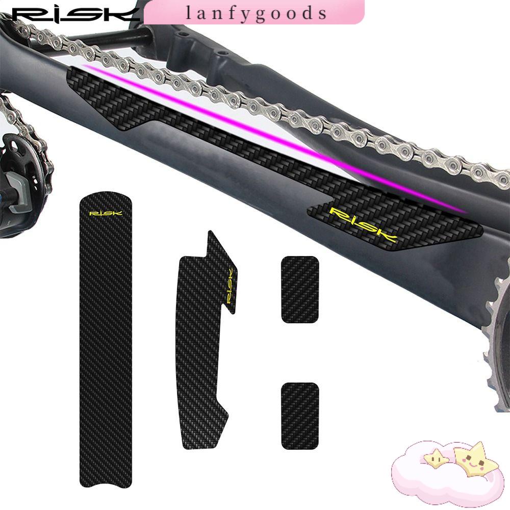 1 Bộ Miếng Dán Bảo Vệ Dây Cáp Xe Đạp Chống Trầy Xước Màu Đen