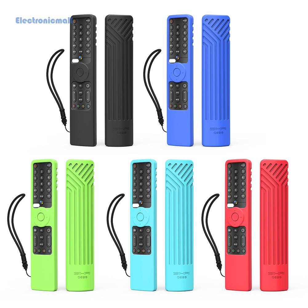 Vỏ Silicon Bảo Vệ Điều Khiển Từ Xa Kèm Dây Đeo Chống Rơi Cho TV Thông Minh ElectronicMall01.vn