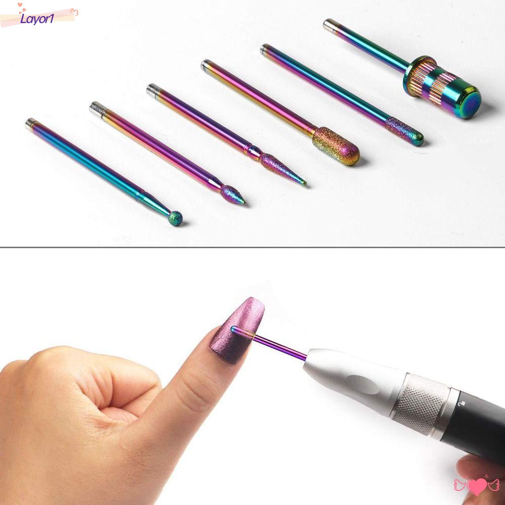 1 Bộ Mũi Khoan Móng Tay Bằng Vonfram Cacbua Dùng Cho Salon / Nhà Ở