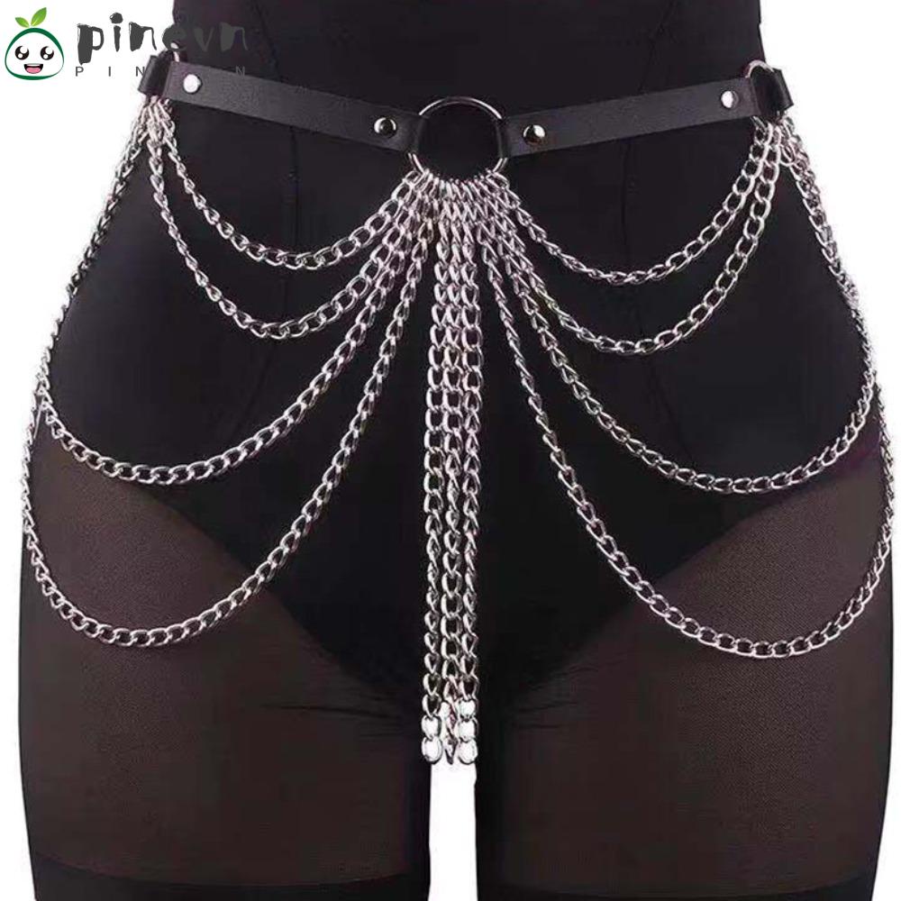 Thắt Lưng Dây Xích Kim Loại Nhiều Lớp Thanh Lịch