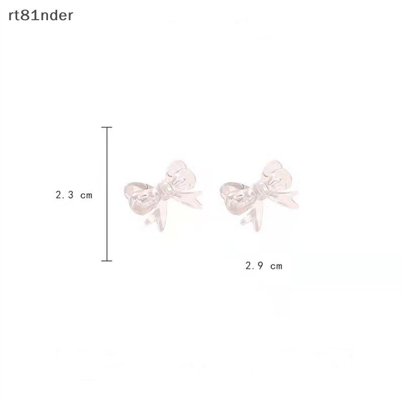 Rt Set 2 Kẹp Tóc Nơ Nhỏ Màu Kẹo Ngọt Ngào Dễ Thương Cho Bé Gái