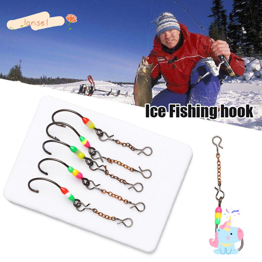 Set 5 Móc Câu Cá Dạng Chuỗi Hạt Cứng Hình Cá Voi Nhân Tạo