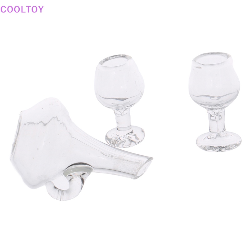 1 Bộ Ly Thủy Tinh Trong Suốt 1: 12 Trang Trí Nhà Búp Bê