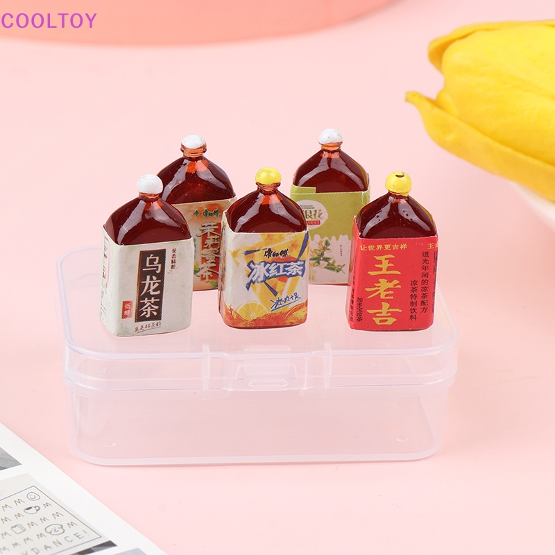 Hộp Nhựa Mini Trong Suốt 1 / 12 Đựng Trang Sức Trang Trí Nhà Búp Bê DIY