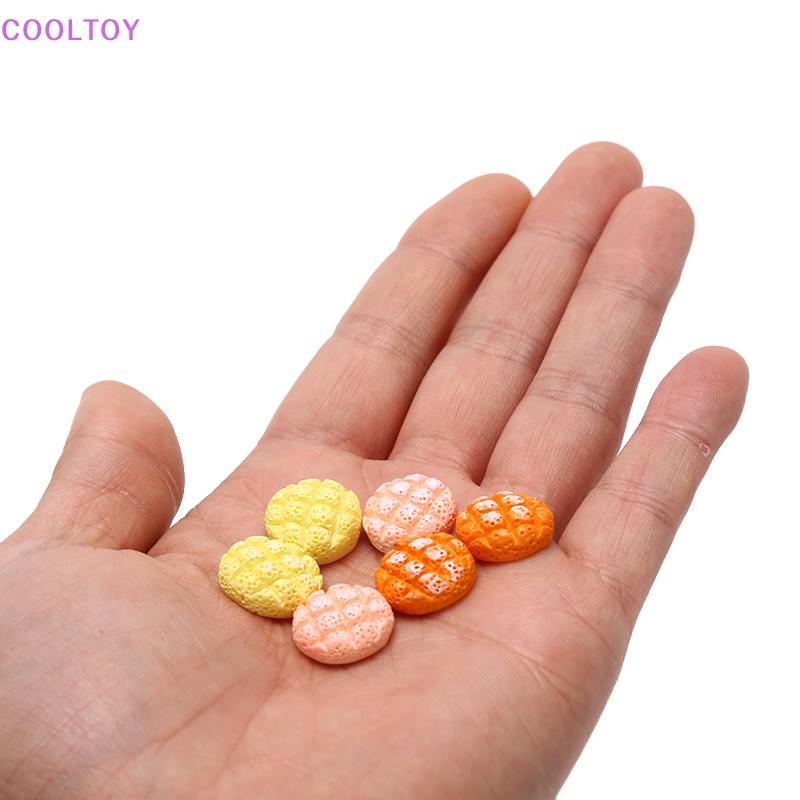Cooltoy set 6 Mô Hình Bánh Mì Dứa Đồ Chơi Mini Trang Trí Nhà Búp Bê