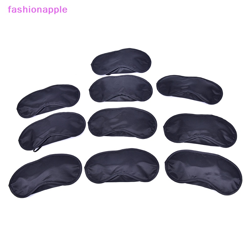 Bộ 10 Miếng Bịt Mắt Ngủ Màu Đen Chất Lượng Cao