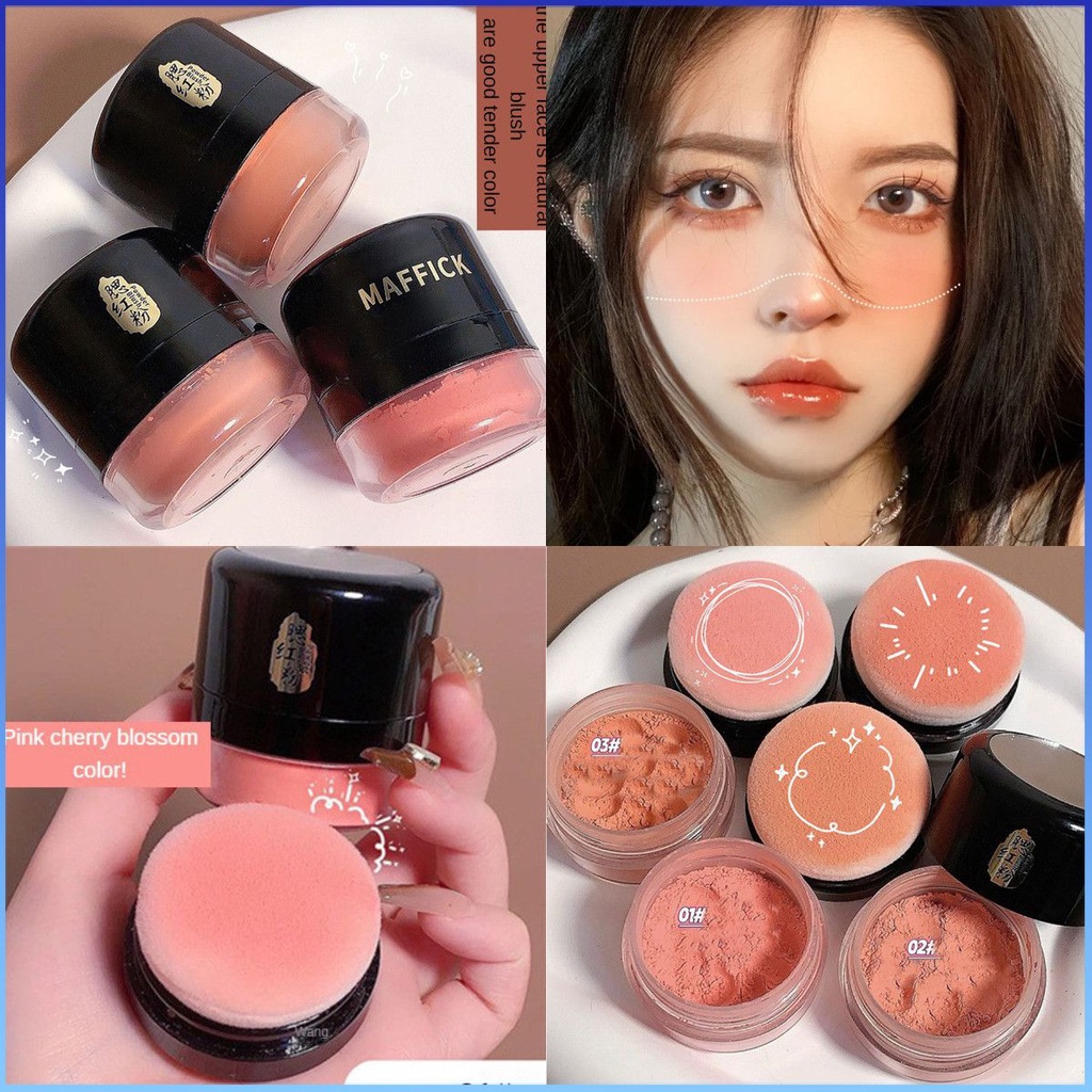 ⚡⚡COD Phấn Má Hồng Maffick Vigor Có Đệm Khí Và Gương Phấn Màu Da Đồng Nhất Tự Nhiên Tinh Tế Chống Thấm Nước Lâu Trôi Không Dễ Phai Trang Điểm Phái Đẹp