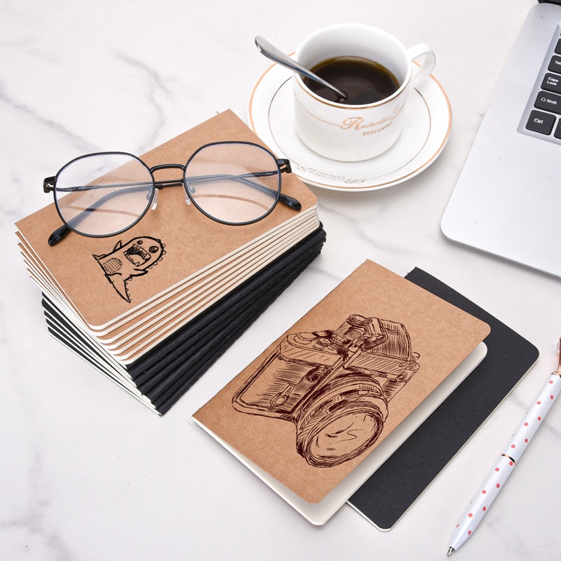 Set 64 Sổ Tay A6 Phong Cách Retro Cho Học Sinh