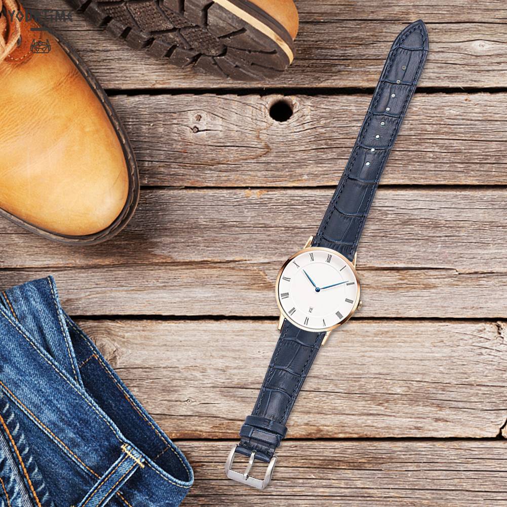Dây Đồng Hồ Đeo Tay Thời Trang Bằng Da Dành Cho Nam Và Nữ