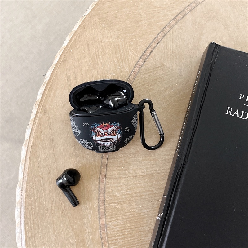 Vỏ Bảo Vệ Hộp Sạc Tai Nghe Bluetooth Không Dây VIVO TWS Air Bằng tpu Mềm Nhám Hình Sư Tử Hoạt Hình