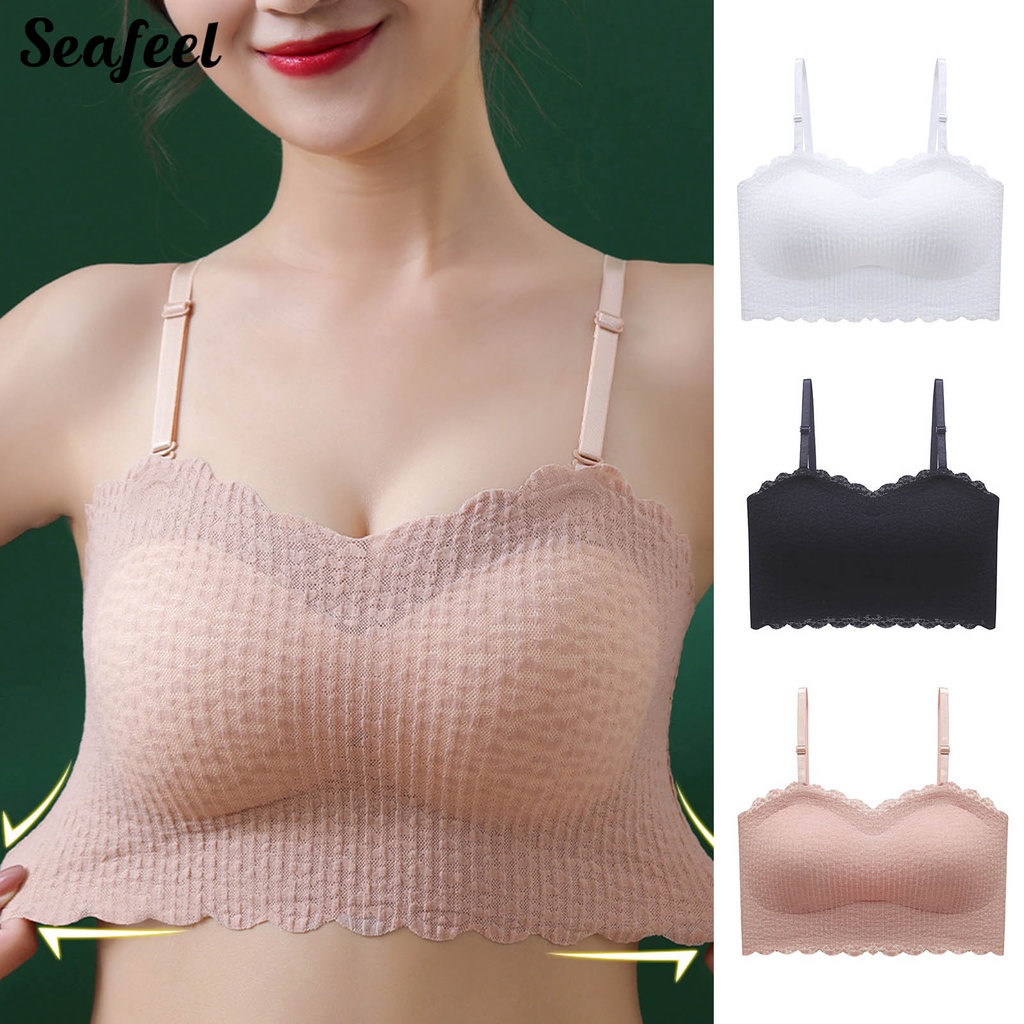 Áo Ngực Thể Thao Hai Dây Có Đệm Ngực Không Gọng Thép Chống Trượt Dễ Điều Chỉnh Thời Trang Mùa Hè Cho Bạn Gái