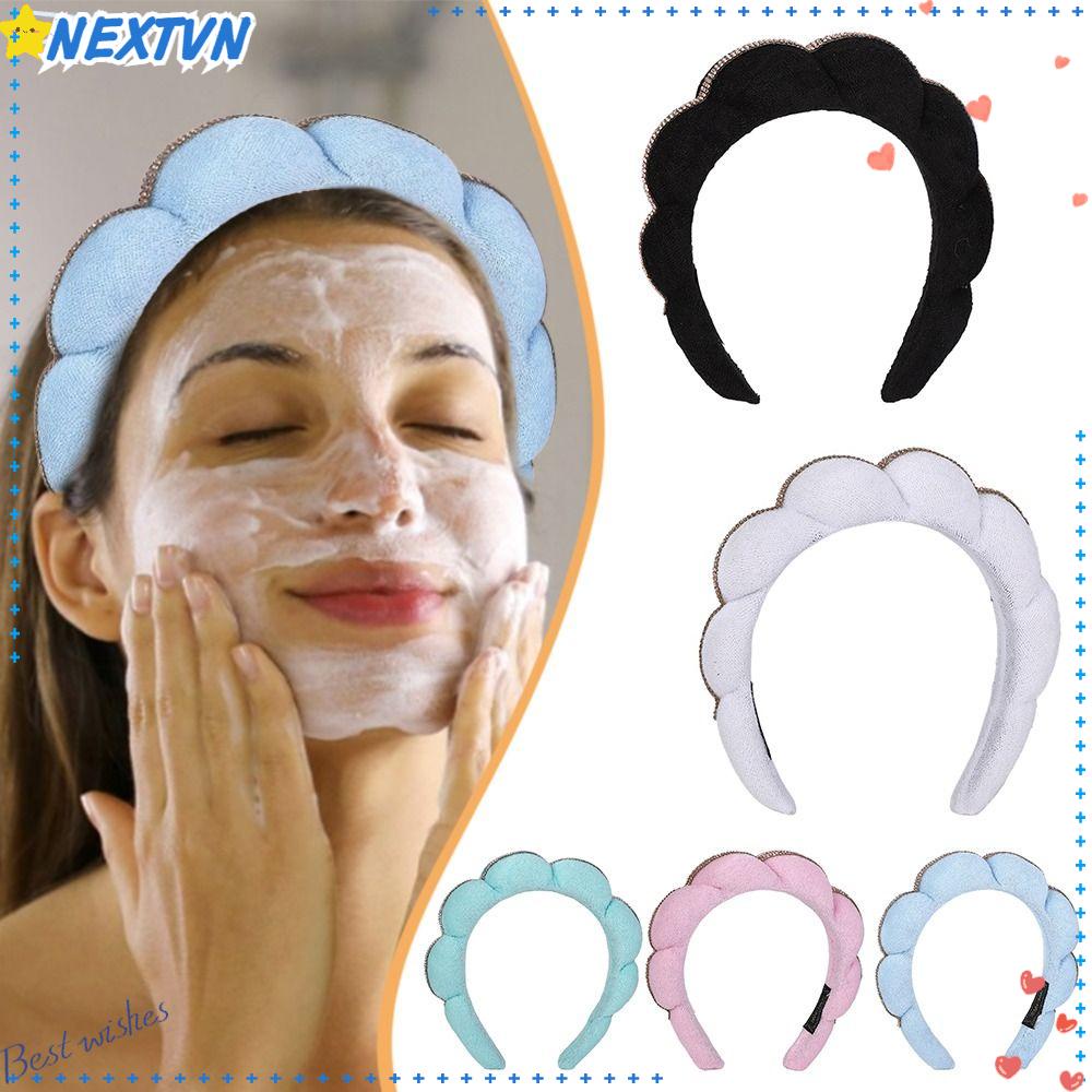 Băng Đô Cài Tóc Bằng Bọt Biển Màu Sắc Đơn Giản Dùng Rửa Mặt / Spa