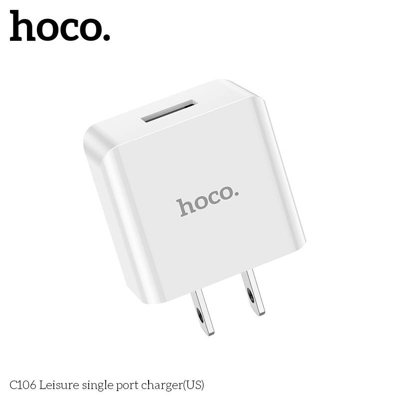 Củ sạc 2.1A HOCO C106 dây dài 1m - Chính hãng