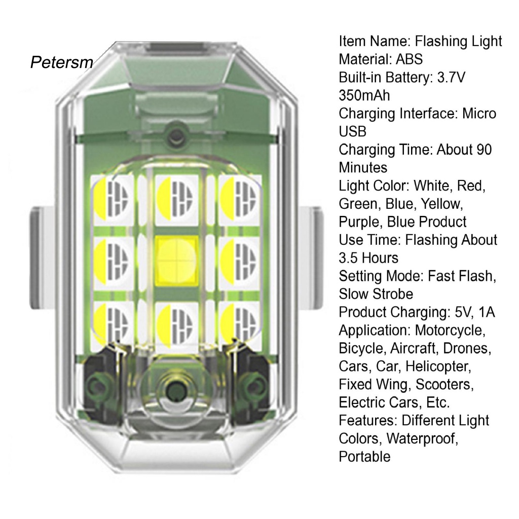 Đèn Nhấp Nháy Bằng Nhựa PP Có Dây Cao Su Và Nút Nhấn Tiện Dụng Cho Xe Đạp Ban Đêm