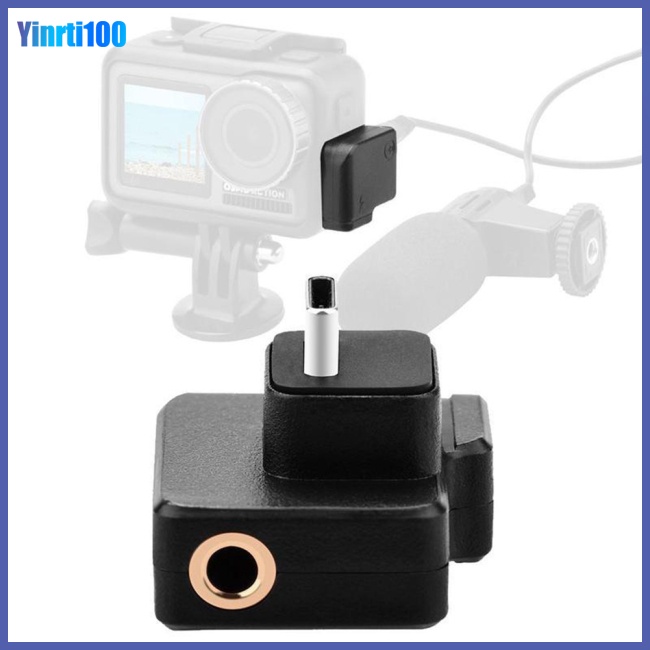 Đầu Chuyển Đổi Âm Thanh Micro Yinrti 3.5mm Tương Thích Với Máy Ảnh Dji Osmo Action