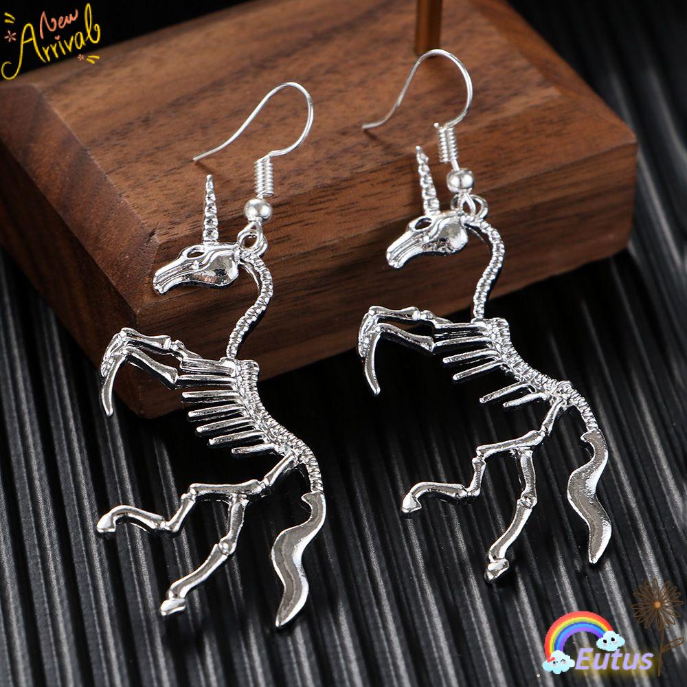 Bông Tai Dáng Dài Hình Bộ Xương Thời Trang Dự Tiệc Cưới Dành Cho Nữ