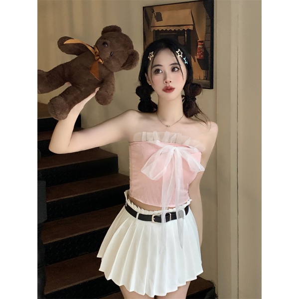 NZN Áo Lửng Không Tay Phong Cách Hàn Quốc Quyến Rũ Dành Cho Nữ