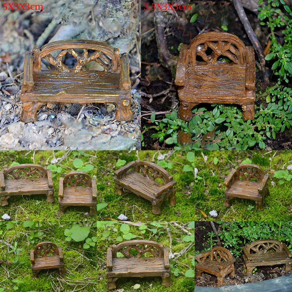 Mô Hình Ghế Dài Mini Trang Trí Sân Vườn