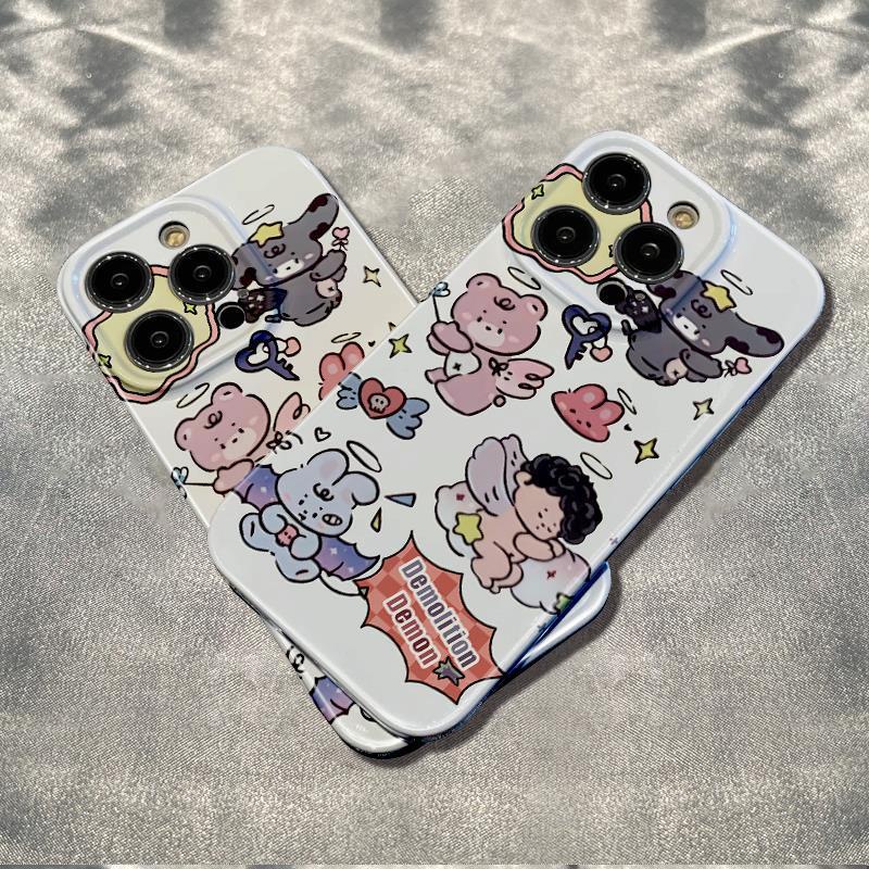 Ốp Điện Thoại Chống Sốc In Hình Thiên Thần Nhỏ Đơn Giản Cho Apple Iphone 13 6In max78 14pro 1211Plus