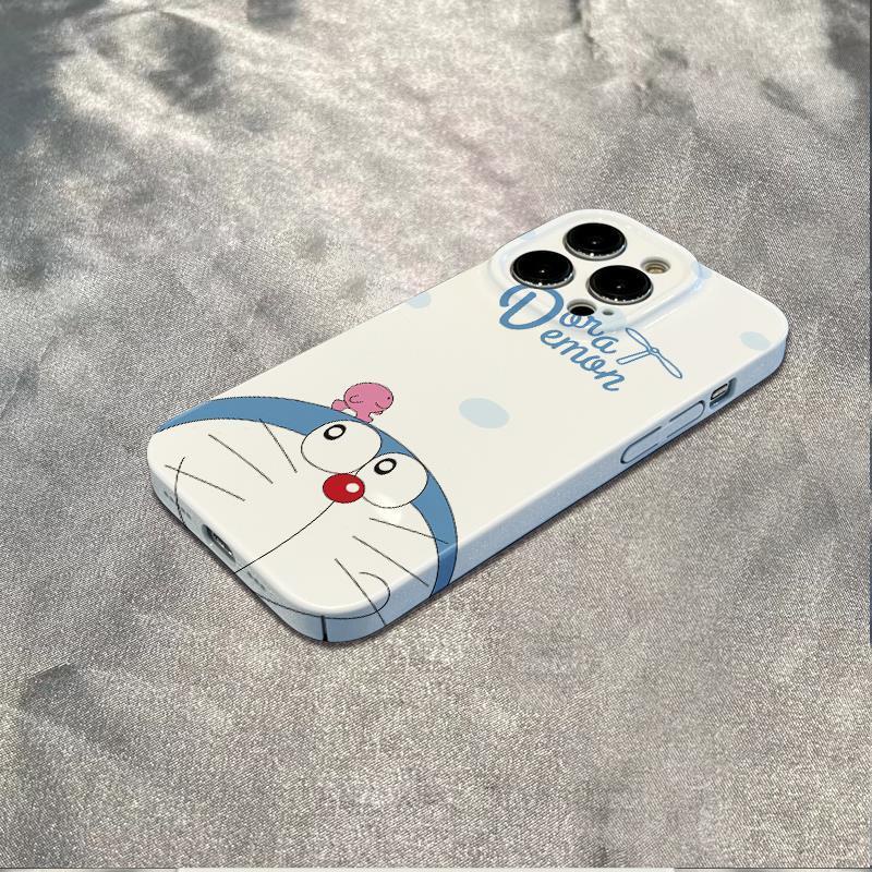Ốp Điện Thoại Dẻo Họa Tiết Hoạt Hình Doremon Dễ Thương Chống Sốc Cho iPhone12 plus Max13 14pro 11In 78