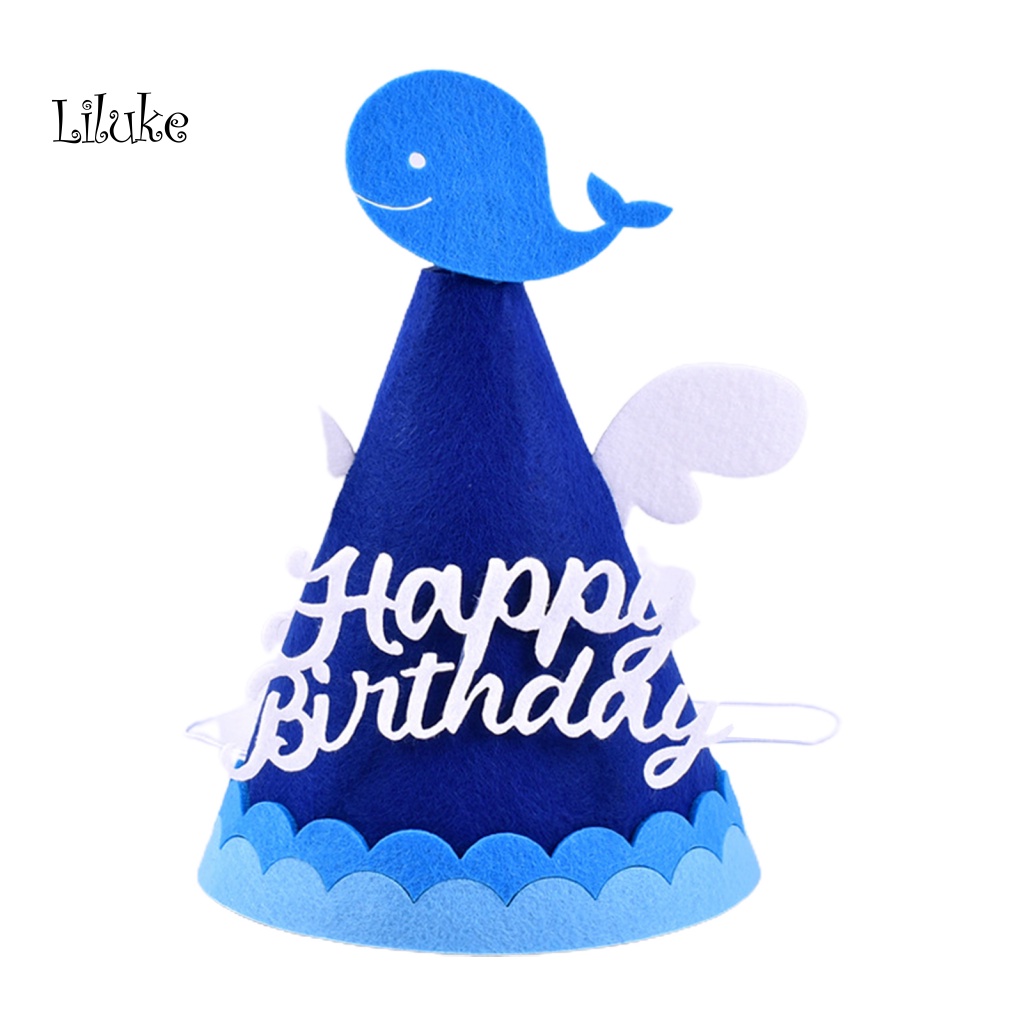Lk Mũ Sinh Nhật Vui Vẻ Khủng Long Cá Voi Màu Sắc Tươi Sáng Không Biến Dạng Cho Người Lớn Và Trẻ Em