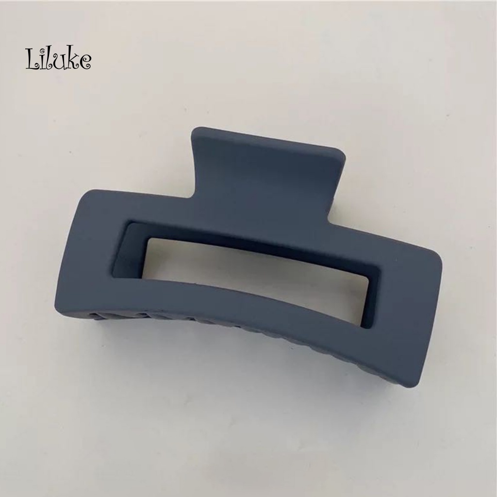 Kẹp Tóc Càng Cua Tạo Kiểu Tóc Chống Rơi Màu Trơn Thanh Lịch Cho Nữ