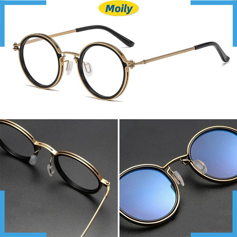 Mắt Kính Gọng Kim Loại Chống Ánh Sáng Xanh Thiết Kế Nhỏ Gọn Phong Cách Retro