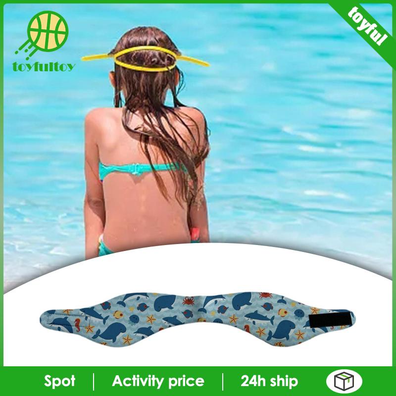 [Toyfulcabin] Băng Đô Bơi Co Giãn Bằng Cao Su Tổng Hợp Hình Đôi Tai Dễ Thương Chắc Chắn