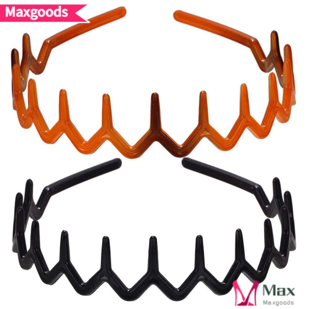 Băng Đô Cài Tóc Rửa Mặt Trang Điểm Họa Tiết Zigzag Dành Cho Bạn Nữ