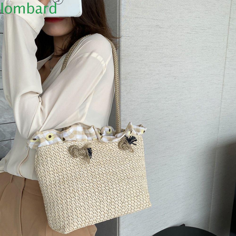 Túi Xách Đan Rơm Đơn Giản Phong Cách Hàn Quốc Cho Nữ