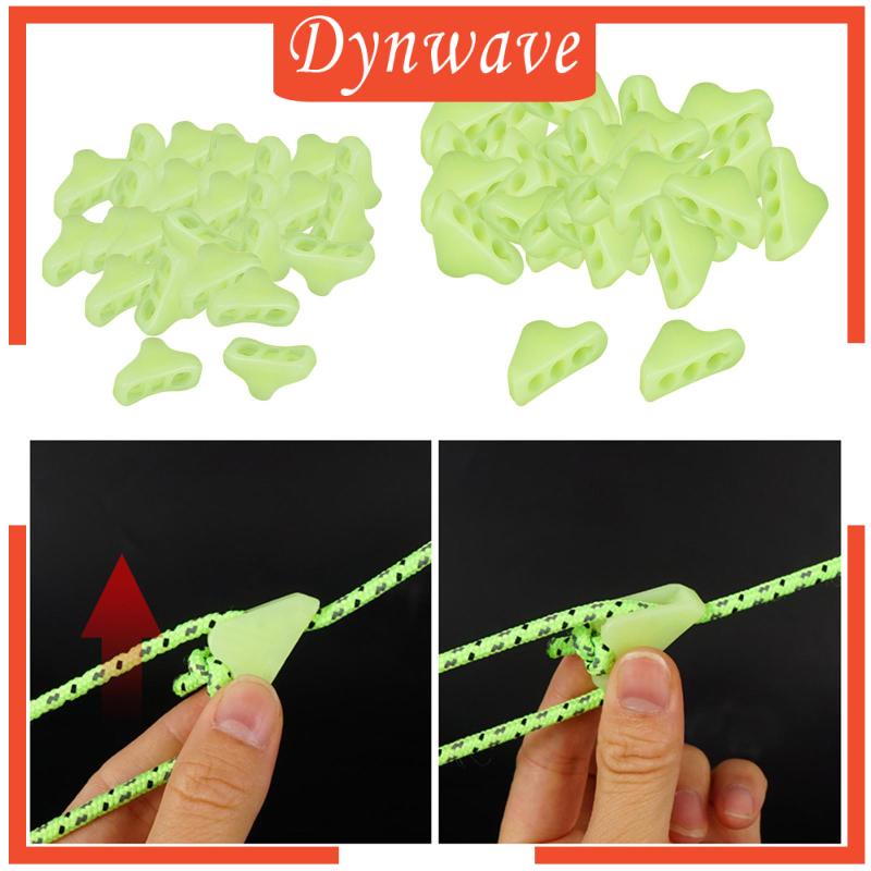 Bộ 30 Khóa Dây Lều Tam Giác Màu Dạ Quang Tiện Dụng Mang Theo Du Lịch Leo Núi