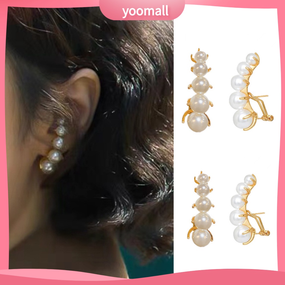 [YM] Bông Tai Ngọc Trai Thanh Lịch Đơn Giản Và Nhỏ Cá Tính Dành Cho Nữ