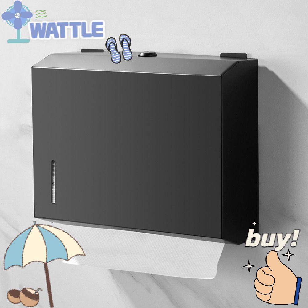 WTTLE Giá Đỡ Cuộn Giấy Vệ Sinh Gắn Tường Màu Đen Nhám Tiện Dụng Cho Phòng Tắm / Nhà Bếp